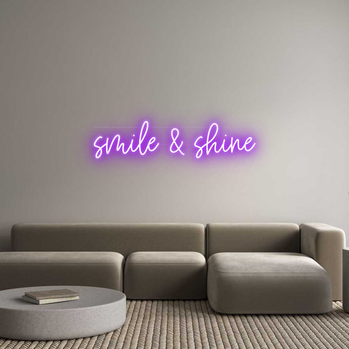 Custom Neon: smile & shine